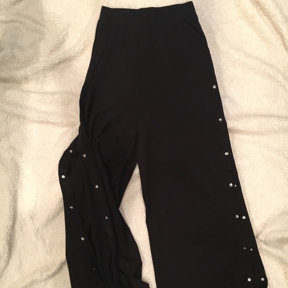ASOS side snap wide leg pant